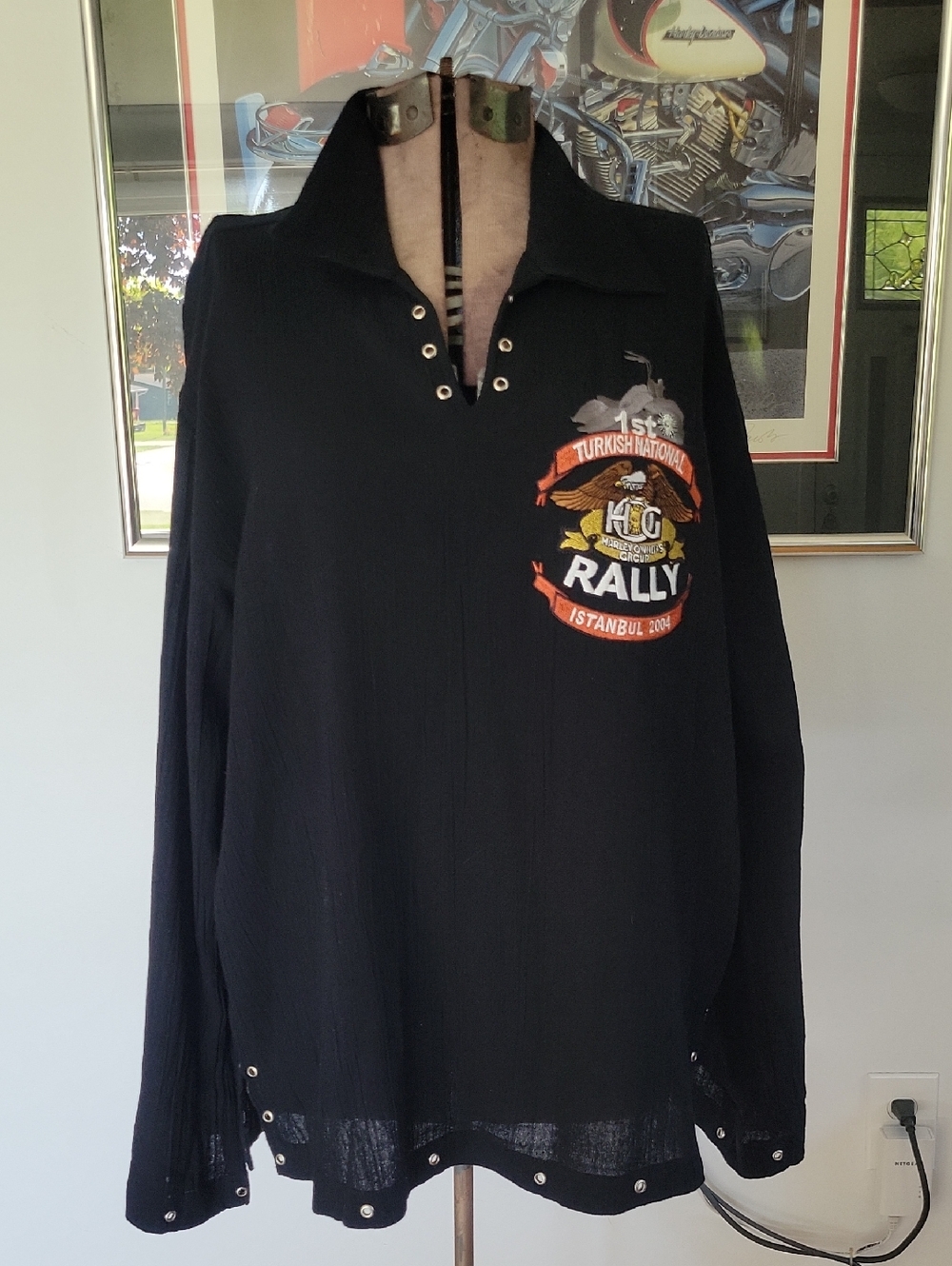Harley Owners Group/HOG Rally Top  One Size Black Vintage